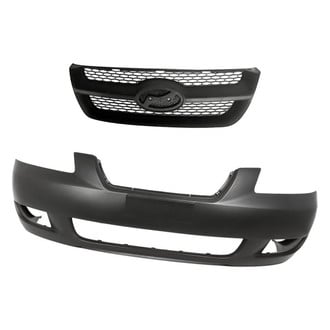Replacement - 2-Piece (Front Bumper Cover, Grille)