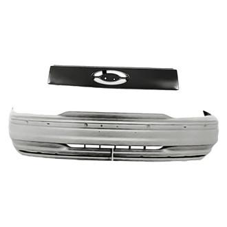 Replacement - 2-Piece (Front Bumper Cover, Grille) (Standard Line)