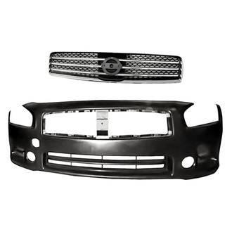 Replacement - 2-Piece (Front Bumper Cover, Grille) (Standard Line)