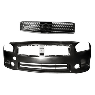 Replacement - 2-Piece (Front Bumper Cover, Grille) (Standard Line)