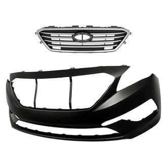 Replacement - 2-Piece (Front Bumper Cover, Grille) (CAPA Certified)