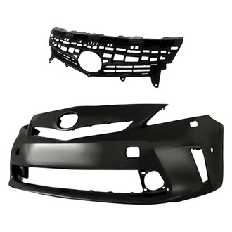 Replacement - 2-Piece (Front Bumper Cover, Grille) (CAPA Certified)