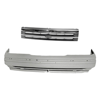 Replacement - 2-Piece (Front Bumper Cover, Grille) (Standard Line)