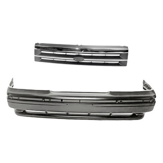 Replacement - 2-Piece (Front Bumper Cover, Grille) (Standard Line)