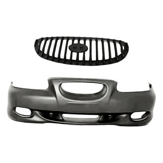 Replacement - 2-Piece (Front Bumper Cover, Grille) (Standard Line)