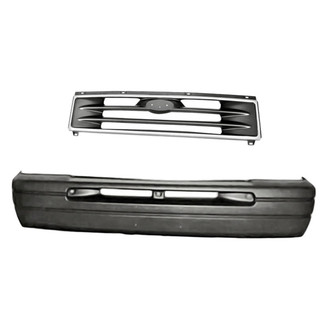Replacement - 2-Piece (Front Bumper Cover, Grille) (Standard Line)