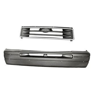 Replacement - 2-Piece (Front Bumper Cover, Grille) (Standard Line)