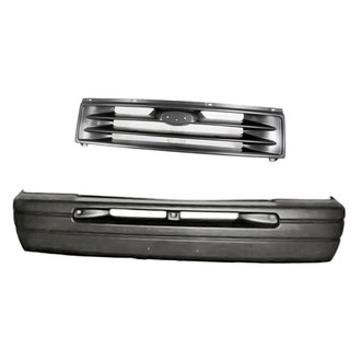 Replacement - 2-Piece (Front Bumper Cover, Grille) (Standard Line)