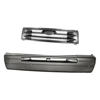 Replacement - 2-Piece (Front Bumper Cover, Grille) (Standard Line)