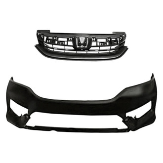 Replacement - 2-Piece (Front Bumper Cover, Grille) (CAPA Certified)