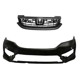 Replacement - 2-Piece (Front Bumper Cover, Grille) (CAPA Certified)