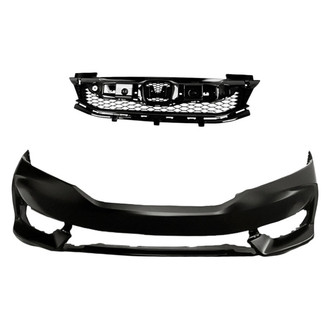 Replacement - 2-Piece (Front Bumper Cover, Grille) (CAPA Certified)