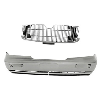 Replacement - 2-Piece (Front Bumper Cover, Grille) (Standard Line)