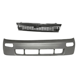 Replacement - 2-Piece (Front Bumper Cover, Grille) (Standard Line)