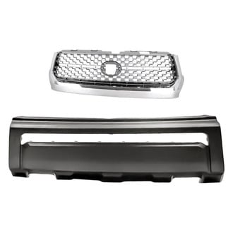Replacement - 2-Piece (Front Bumper Cover, Grille) (CAPA Certified)