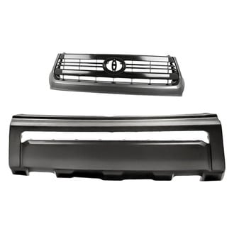 Replacement - 2-Piece (Front Bumper Cover, Grille) (CAPA Certified)