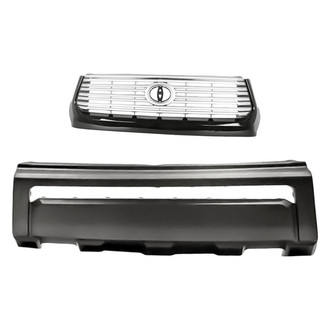 Replacement - 2-Piece (Front Bumper Cover, Grille) (CAPA Certified)
