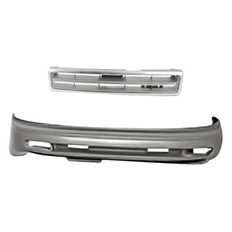 Replacement - 2-Piece (Front Bumper Cover, Grille) (Standard Line)