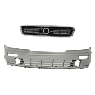 Replacement - 2-Piece (Front Bumper Cover, Grille) (Standard Line)