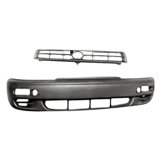 Replacement - 2-Piece (Front Bumper Cover, Grille) (Standard Line)