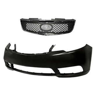 Replacement - 2-Piece (Front Bumper Cover, Grille) (CAPA Certified)