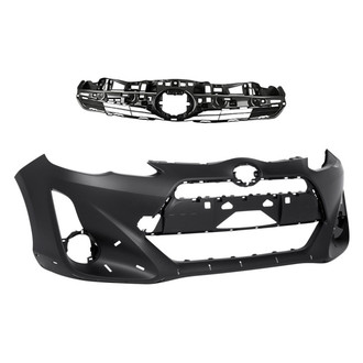 Replacement - 2-Piece (Front Bumper Cover, Grille) (CAPA Certified)