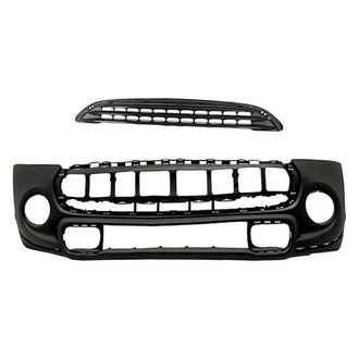 Replacement - 2-Piece (Front Bumper Cover, Grille) (Standard Line)