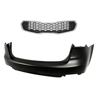 Replacement - 2-Piece (Front Bumper Cover, Grille) (CAPA Certified)