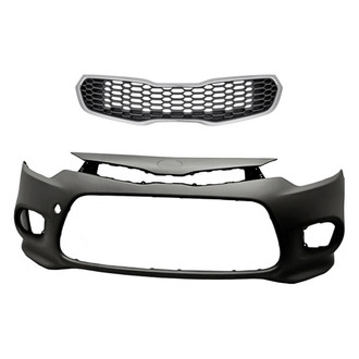 Replacement - 2-Piece (Front Bumper Cover, Grille) (CAPA Certified)