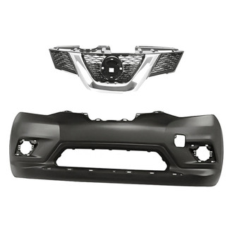 Replacement - 2-Piece (Front Bumper Cover, Grille) (Standard Line)