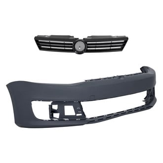 Replacement - 2-Piece (Front Bumper Cover, Grille) (CAPA Certified)