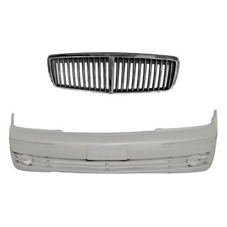Replacement - 2-Piece (Front Bumper Cover, Grille) (Standard Line)