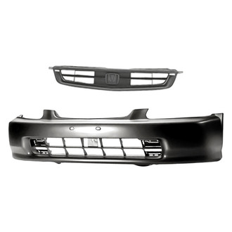 Replacement - 2-Piece (Front Bumper Cover, Grille) (Standard Line)