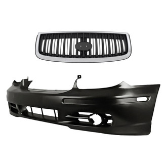 Replacement BNDL-240218 - 2-Piece (Front Bumper Cover, Grille) (Standard Line)