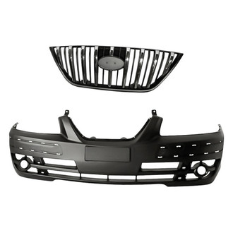 Replacement - 2-Piece (Front Bumper Cover, Grille) (Standard Line)