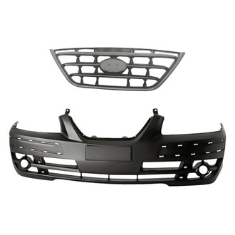 Replacement - 2-Piece (Front Bumper Cover, Grille) (Standard Line)