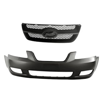 Replacement - 2-Piece (Front Bumper Cover, Grille) (Standard Line)