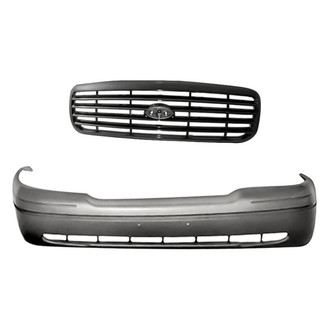 Replacement - 2-Piece (Front Bumper Cover, Grille) (Standard Line)