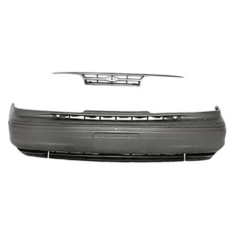 Replacement - 2-Piece (Front Bumper Cover, Grille) (Standard Line)
