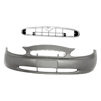 Replacement - 2-Piece (Front Bumper Cover, Grille) (Standard Line)