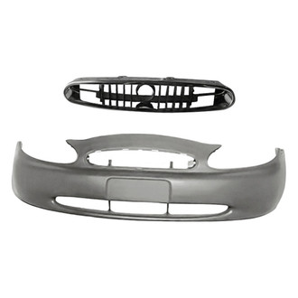 Replacement - 2-Piece (Front Bumper Cover, Grille) (Standard Line)