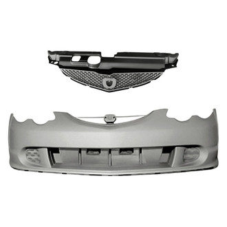 Replacement - 2-Piece (Front Bumper Cover, Grille) (Standard Line)