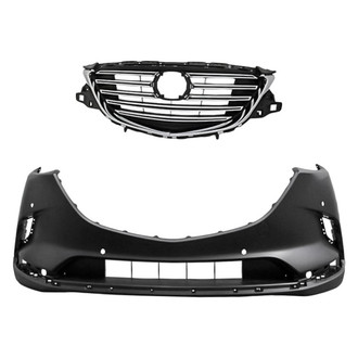 Replacement - 2-Piece (Front Bumper Cover, Grille) (Standard Line)