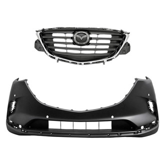 Replacement - 2-Piece (Front Bumper Cover, Grille) (Standard Line)