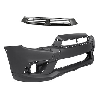 Replacement - 2-Piece (Front Bumper Cover, Grille) (Standard Line)