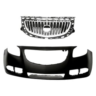 Replacement - 2-Piece (Front Bumper Cover, Grille) (Standard Line)