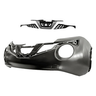Replacement - 2-Piece (Front Bumper Cover, Grille) (Standard Line)