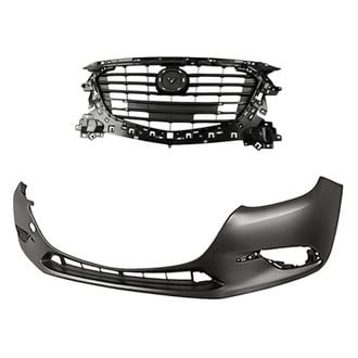 Replacement - 2-Piece (Front Bumper Cover, Grille) (Standard Line)