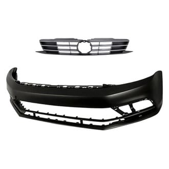 Replacement - 2-Piece (Front Bumper Cover, Grille) (CAPA Certified)