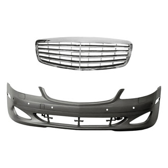 Replacement - 2-Piece (Front Bumper Cover, Grille) (Standard Line)